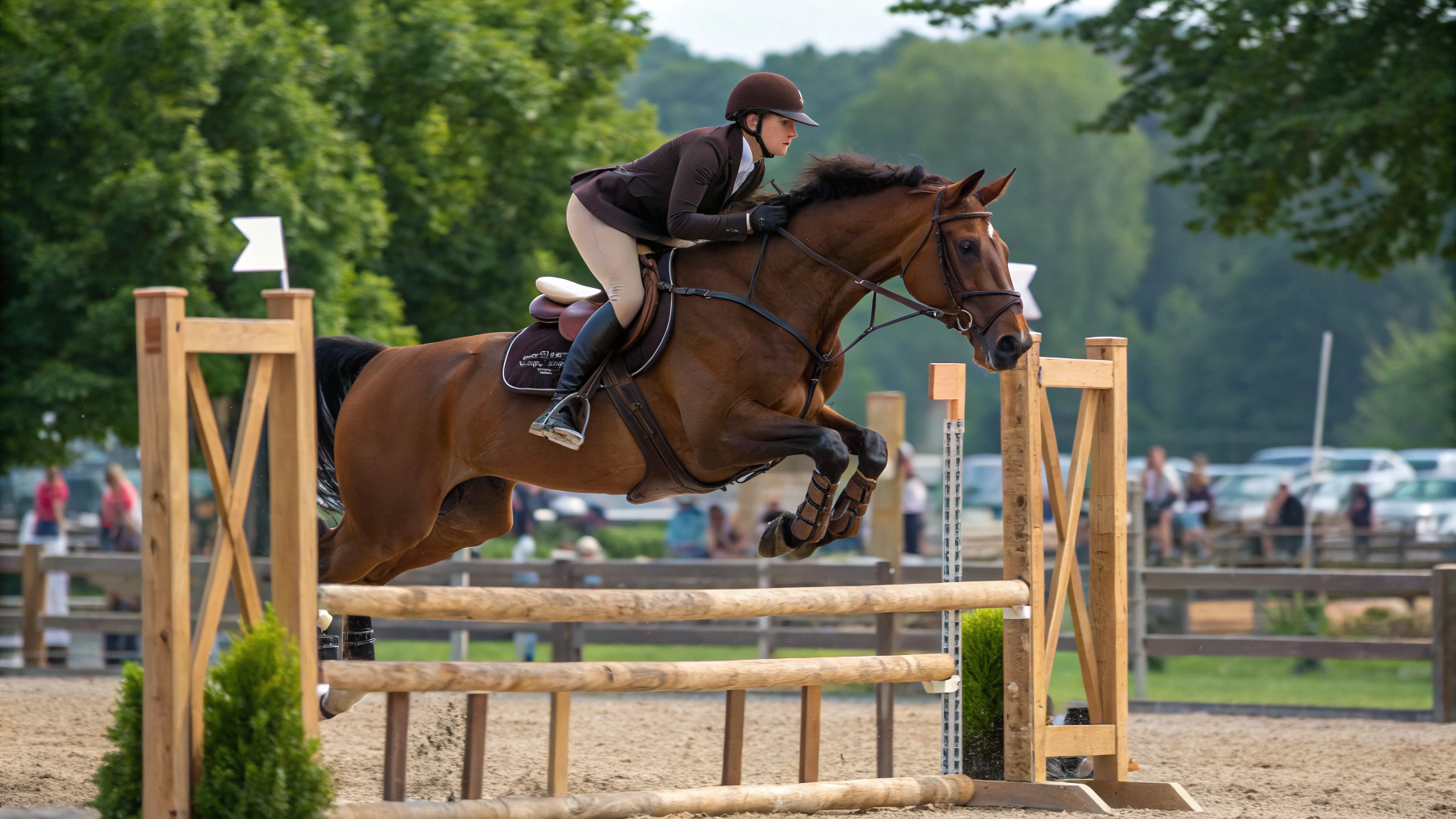 Wide shot of a training session